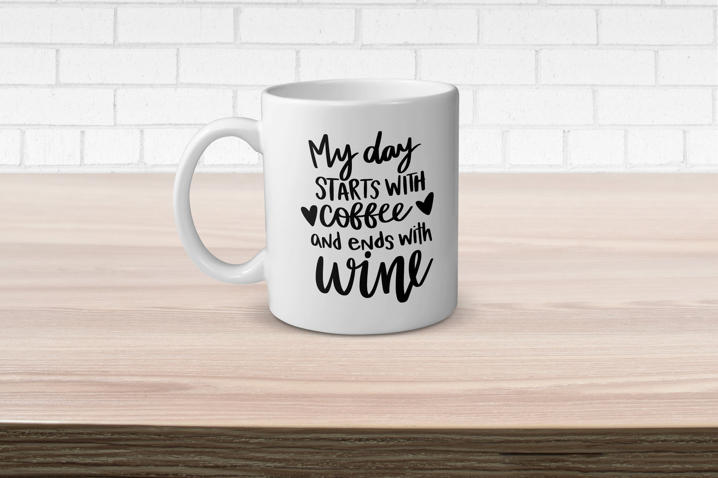 My Day Starts With / Coffee Mug